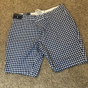 Blue check polo by Ralph Lauren men’s shorts 42 waist